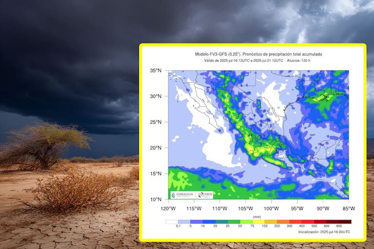 ¡ATENCIÓN! MONZÓN MEXICANO TRAERÁ LLUVIAS INTENSAS EN VARIAS REGIONES