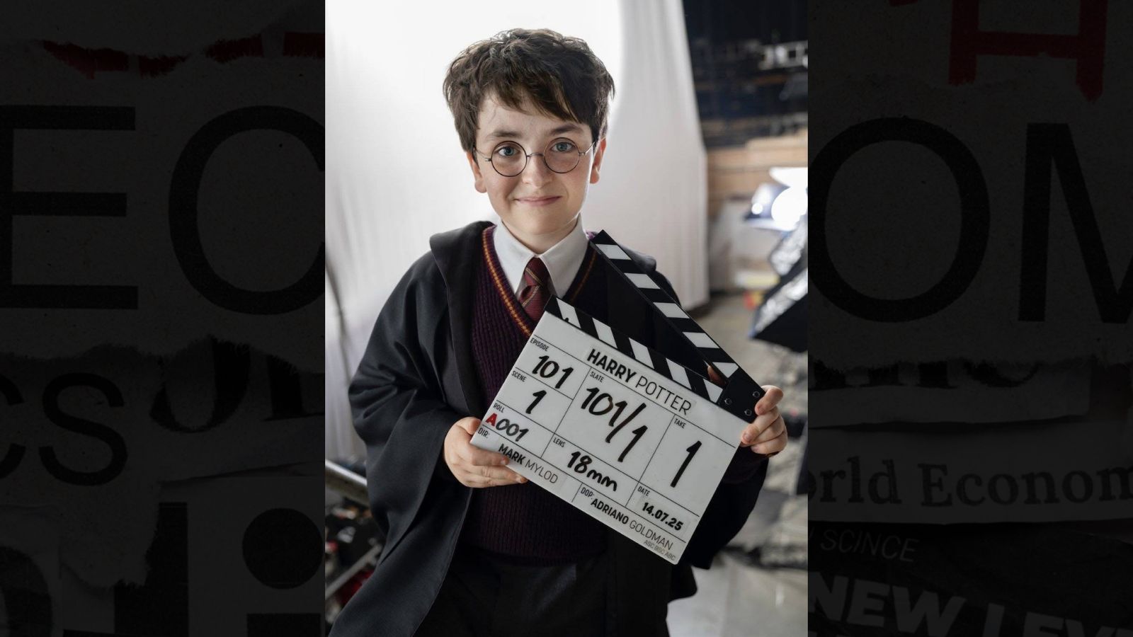 ¡PRIMER VISTAZO A DOMINIC MCLAUGHLIN COMO HARRY POTTER!