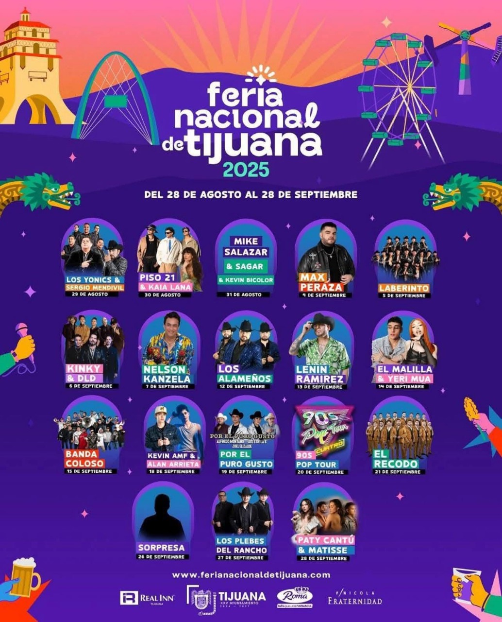 Lo que se viene para la Feria de Tijuana 2025: fechas, artistas y cartelera del Palenque