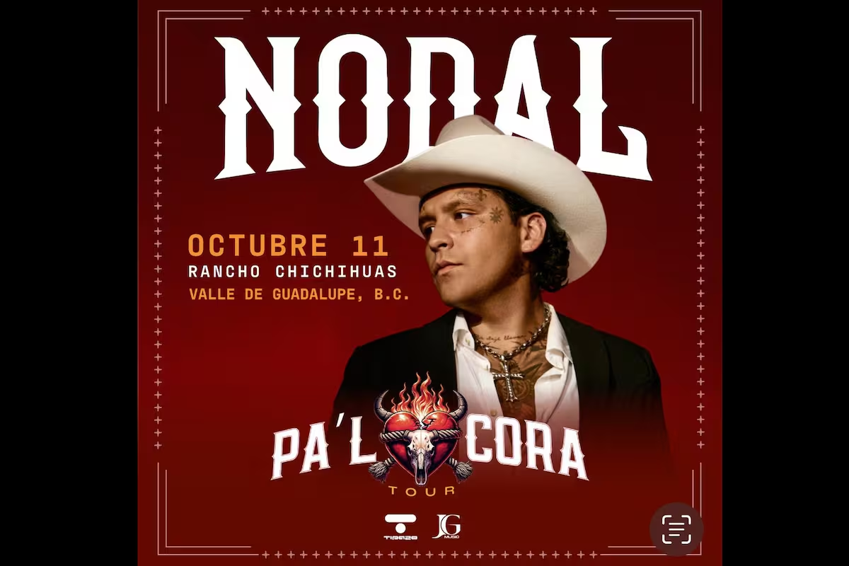 Christian Nodal regresa al Valle de Guadalupe con concierto en octubre