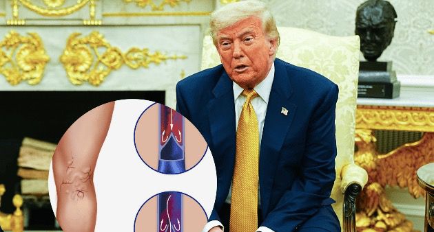TRUMP ES DIAGNOSTICADO CON INSUFICIENCIA VENOSA CRÓNICA