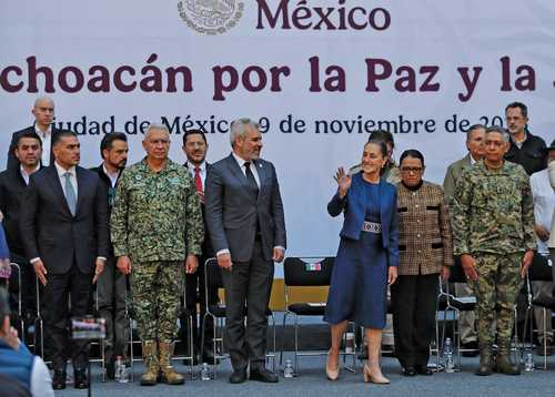 Claudia Sheinbaum presenta Plan Michoacán por la Paz y la Justicia