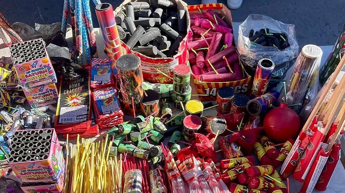 Decomisan 46.5 kg de pirotecnia ilegal en las nueve delegaciones de Tijuana