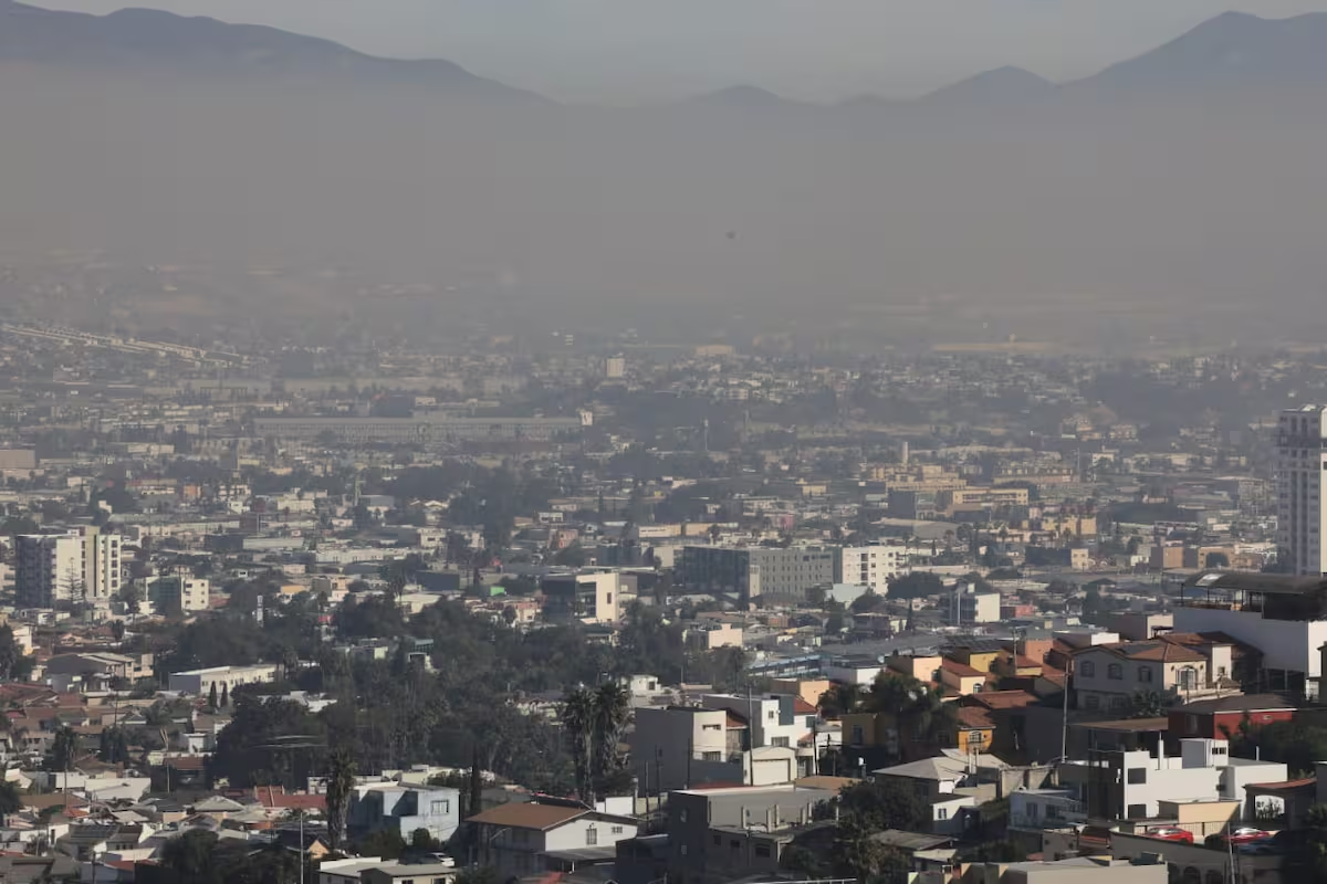 Alerta por mala calidad del aire en Tijuana por altas partículas PM2.5