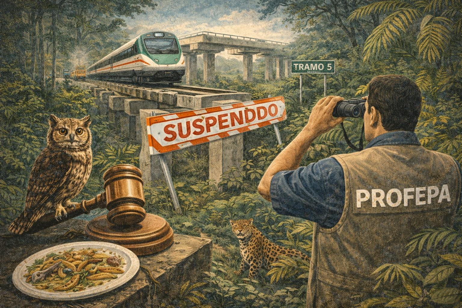 Juez concede suspensión definitiva contra el Tren Maya y ordena a Profepa reforzar vigilancia ambiental en el Tramo 5