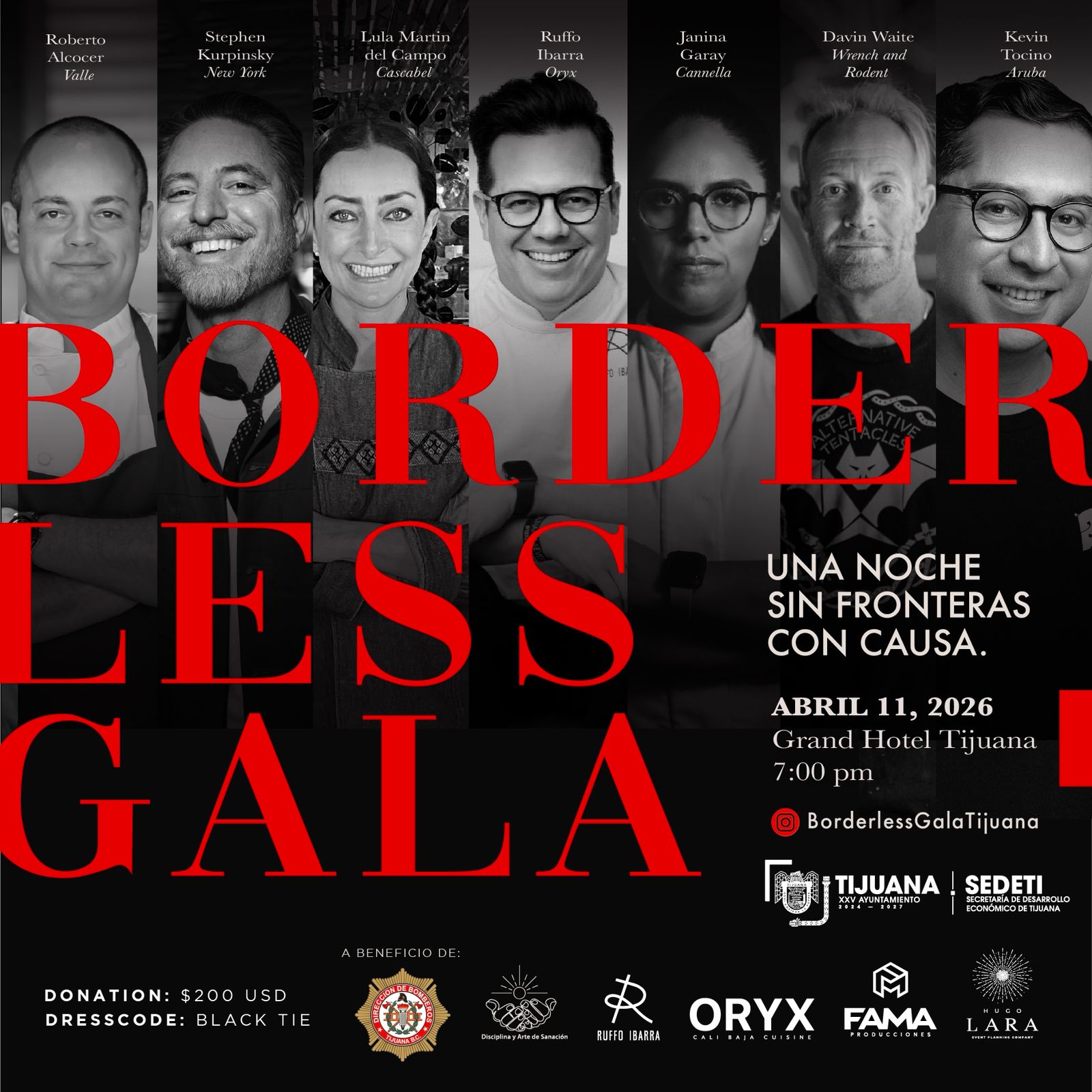 Noche con causa en Tijuana este 11 de abril