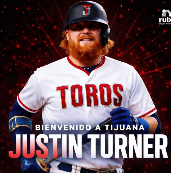 Justin Turner será presentado por Toros de Tijuana