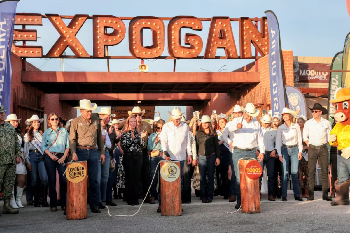 Inauguran ExpoGan Sonora 2026 con el tradicional corte de reata