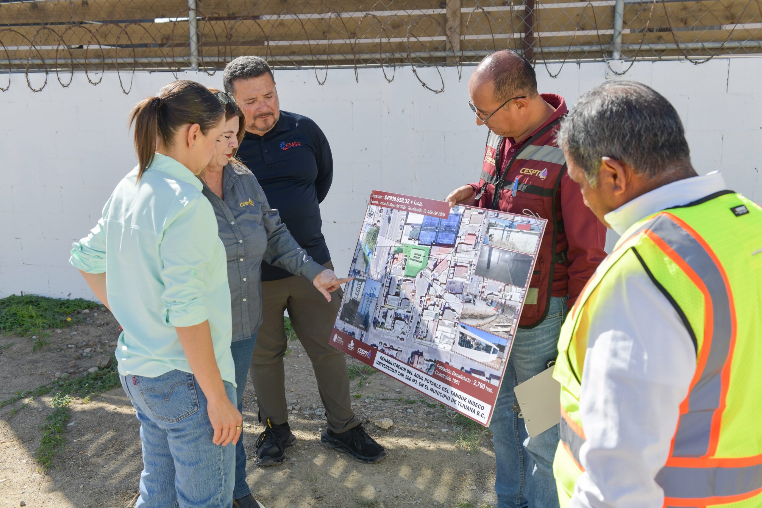 CESPT rehabilita tanque de almacenamiento con más de 40 años en Tijuana